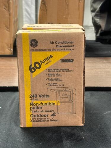 (2) GE AIR CONDITIONER DISCONNECT 60 AMP