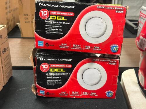 (2) LITHONIA 10 CM LED LIGHT KIT.