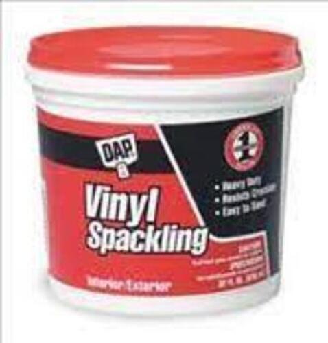 DESCRIPTION: (2) VINYL SPACKLING BRAND/MODEL: DAP #5E110 INFORMATION: WHITE RETAIL$: $7.41 EA SIZE: 1 QT QTY: 2