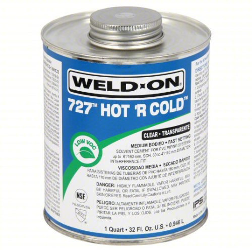 (2) HOT R' COLD PIPE CEMENT