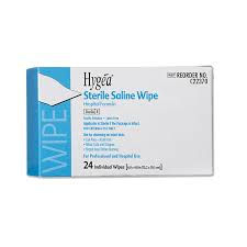 (5) STERILE SALINE WIPES