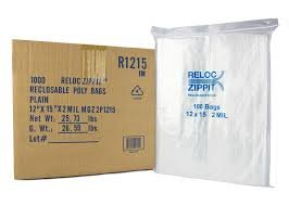 (1) BOX OF (1000) RECLOSABLE BAGS