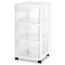(1) 3 DRAWER CART