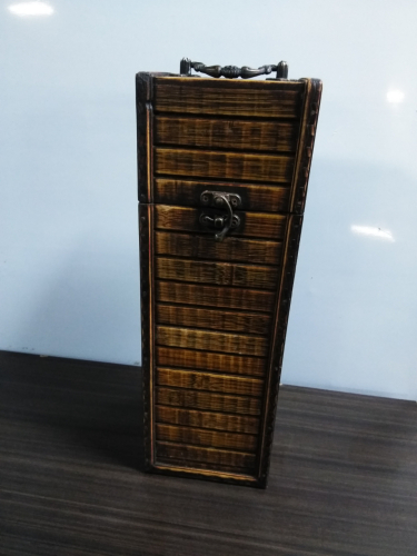 (6) DECORATIVE STORAGE WINE BOXES