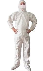 (1) CASE OF (25) DISPOSABLE COVERALLS ELASTIC WRISTS AND ANKLES