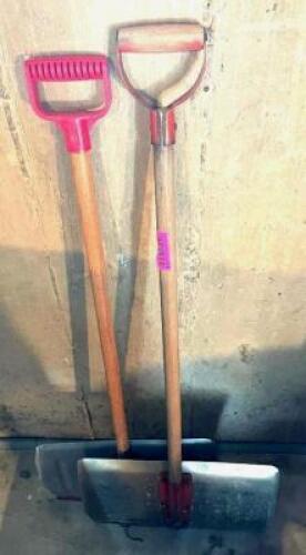 (2) SNOW SHOVELS