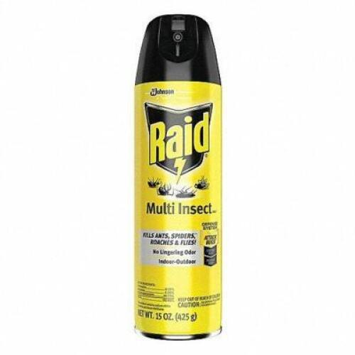 DESCRIPTION: (6) INSECT KILLER BRAND/MODEL: RAID #45CR52 RETAIL$: $8.94 EA SIZE: 15 OZ QTY: 6