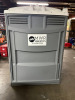 HANDICAP ACCESSIBLE PORTABLE RESTROOM / PORTA-POTTY WITH HEAVY-DUTY MOLDED PLASTIC CONSTRUCTION DESIGNED FOR DURABILITY AND EASY TRANSPORT. EXTRA-WIDE DOOR AND SPACIOUS INTERIOR PROVIDE WHEELCHAIR ACCESSIBILITY, FEATURING NON-SLIP FLOOR, INTERIOR HANDRAIL - 4