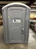 HANDICAP ACCESSIBLE PORTABLE RESTROOM / PORTA-POTTY WITH HEAVY-DUTY MOLDED PLASTIC CONSTRUCTION DESIGNED FOR DURABILITY AND EASY TRANSPORT. EXTRA-WIDE DOOR AND SPACIOUS INTERIOR PROVIDE WHEELCHAIR ACCESSIBILITY, FEATURING NON-SLIP FLOOR, INTERIOR HANDRAIL - 6