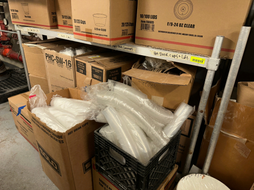 (2) 60" X 24" TWO TIER ALUMINUM DUNNAGE RACKS.