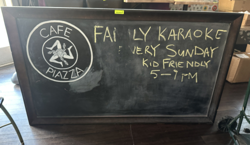 6' X 40" LARGE FRAMED CHALK BOARD SIGN