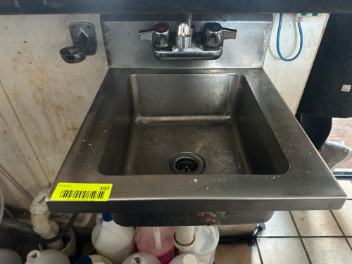 UNDER BAR STAINLESS HAND SINK