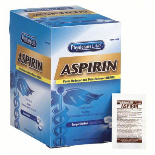 (6) BOXES OF (125) ASPRIN