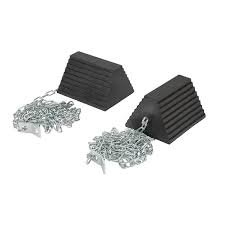 (1) SET OF (2) RUBBER WHEEL CHOCKS
