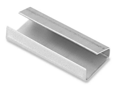 (1) BOX OF APPROX (150) STRAP SEALING HARDWARE