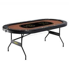 (1) 10 PLAYER POKER TABLE