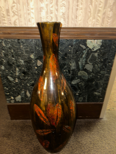 (2) 3" LARGE PLASTIC / CERAMIC VASES.