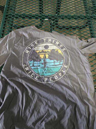 (1) DARK GRAY/BROWN T-SHIRT