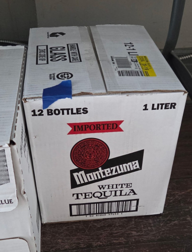 (12) BOTTLES OF MONTEZUMA TEQUILA