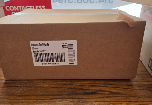 (1) CASE OF LUZIANNE TEA FILTER PKS