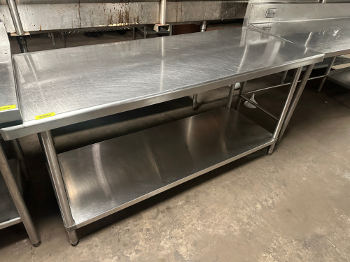 72" X 30" STAINLESS TABLE .