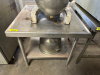 24" X 24" LOW BOY STAINLESS TABLE ON CASTERS. - 4