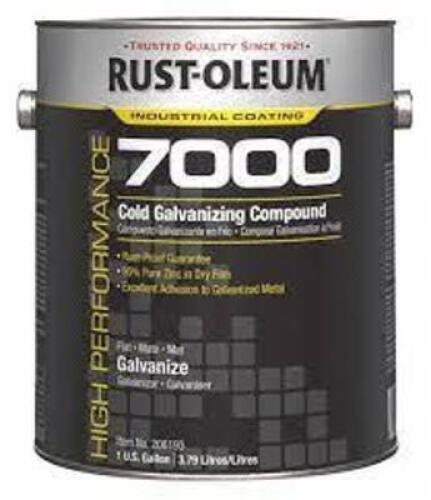 DESCRIPTION: (2) INTERIOR EXTERIOR COLD GALVANIZING COMPOUND BRAND/MODEL: RUST-OLEUM #3BU16 INFORMATION: METALLIC GRAY RETAIL$: $235.00 EA SIZE: 1 GAL
