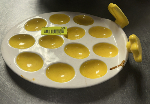 DEVILED EGG CERAMIC SERVING PLATTER.