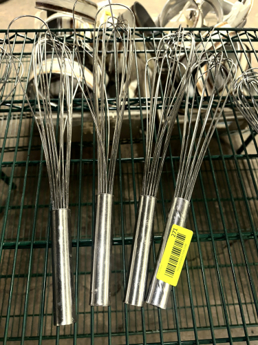 (4) STAINLESS WISK'S