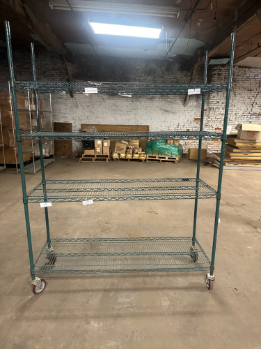 48" X 20" FOUR TIER COATED WIRE SHELF