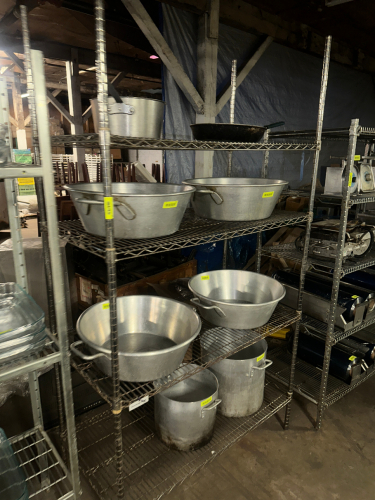 60" X 18" FOUR TIER COATED WIRE SHELF