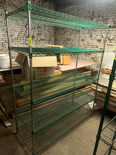 72" X 18" FIVE TIER WIRE SHELF