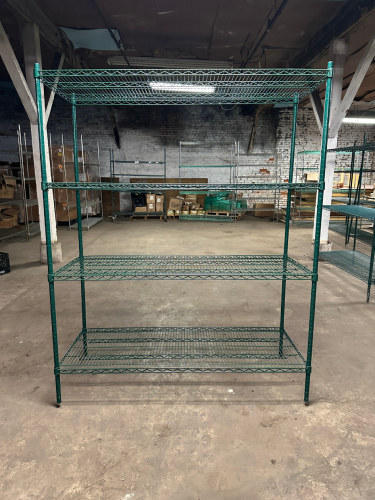 60" X 20" FOUR TIER COATED WIRE SHELF