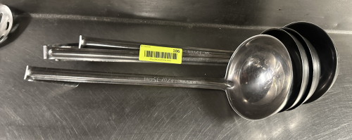 (4) ASSORTED STAINLESS LADLES
