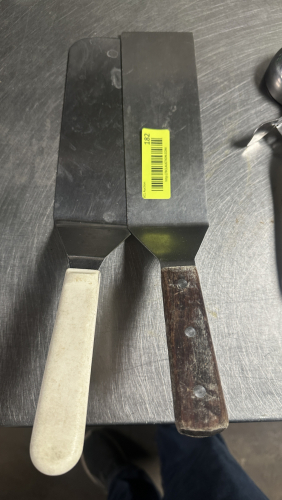 (2) STAINLESS TURNERS
