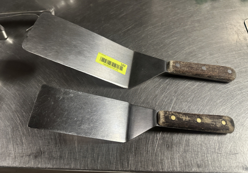 (2) STAINLESS TURNERS