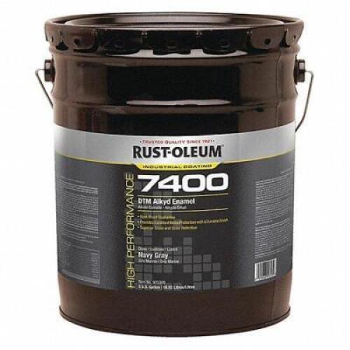 DESCRIPTION: (1) HIGH GLOSS INTERIOR EXTERIOR PAINT BRAND/MODEL: RUST-OLEUM #6H116 INFORMATION: NAVY GRAY RETAIL$: $316.03 SIZE: 5 GALLON QTY: 1