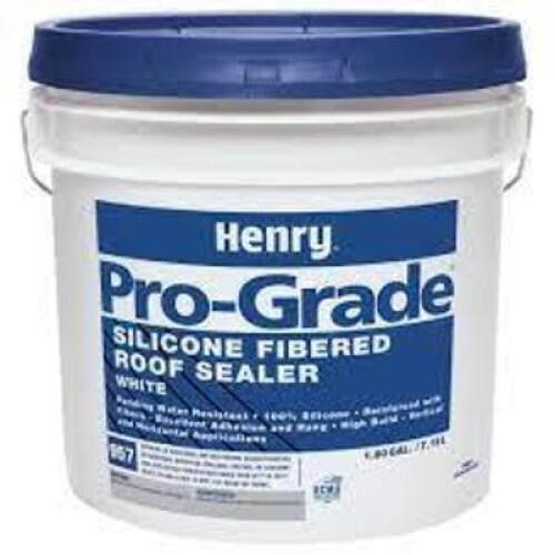 DESCRIPTION: (2) BUTTER GRADE SILICONE ROOF SEALER BRAND/MODEL: HENRY PRO INFORMATION: WHITE RETAIL$: $200.00 EA SIZE: 1.90 GAL QTY: 2