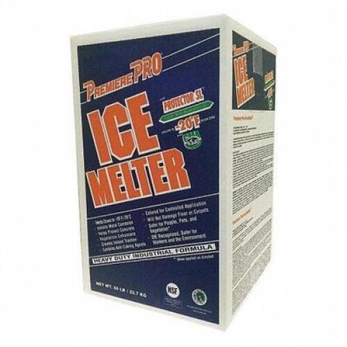 DESCRIPTION: (1) BOX OF ICE MELT BRAND/MODEL: PREMIERE #4KA50 RETAIL$: $35.40 SIZE: 50 LB QTY: 1