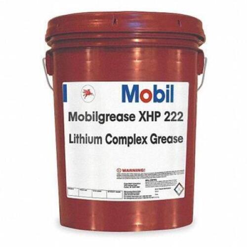 DESCRIPTION: (1) MOBILGREASE XHP 222 BRAND/MODEL: MOBIL #1MUC2 INFORMATION: BLUE RETAIL$: $226.50 SIZE: 5 GALLON QTY: 1
