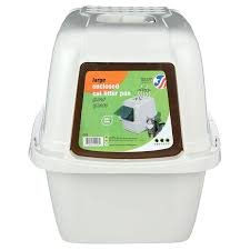 (1) ENCLOSED CAT LITTER PAN