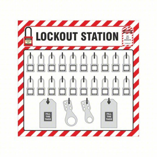 (1) LOCKOUT TAGOUT STATION