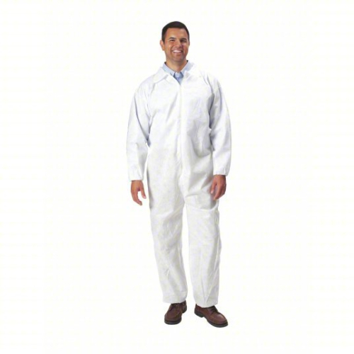 (1) CASE OF (25) DISPOSABLE COVERALLS ELASTIC WRISTS AND ANKLES