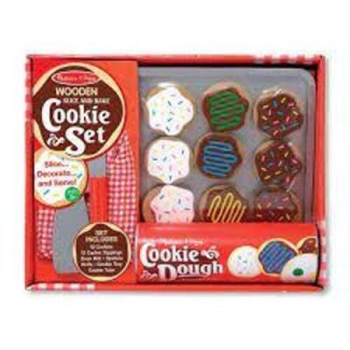 DESCRIPTION: (3) SLICE AND BAKE COOKIE SET BRAND/MODEL: MELISSA AND DOG RETAIL$: $24.00 EA QTY: 3