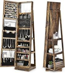 (1) FREE STANDING MIRROR JEWELRY CABINET