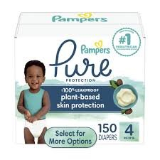 (1) BOX OF (150) DIAPERS