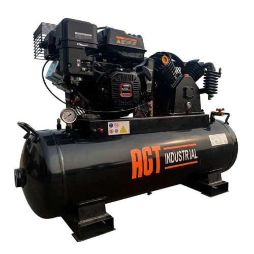 2026 AGT INDUSTRIAL GAS-POWERED AIR COMPRESSOR (NEW) FEATURING A HEAVY-DUTY STEEL SKID FRAME AND A 420CC GASOLINE ENGINE DRIVING A BELT-DRIVEN, TWIN-CYLINDER AIR PUMP FOR RELIABLE HIGH-VOLUME AIR OUTPUT. DESIGNED FOR JOBSITE, FARM, AND MOBILE SERVICE USE,
