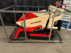 2026 AGT QHT500FL STAND-ON SELF-LOADING MINI TRACKED DUMPER (NEW). THIS COMPACT CRAWLER DUMPER FEATURES A GASOLINE ENGINE WITH HYDROSTATIC DRIVE, RUBBER TRACKS, STAND-ON OPERATOR PLATFORM, AND HYDRAULIC DUMP BED, DESIGNED FOR EFFICIENT MATERIAL HANDLING I - 3