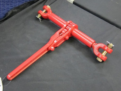 (2) HEAVY DUTY STEEL LOAD BINDER WITH LEVER HANDLE AND CLEVIS ENDS.