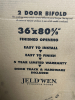 JELD WEN 36" X 80" 2 FOLD BIFOLD DOORS - 4